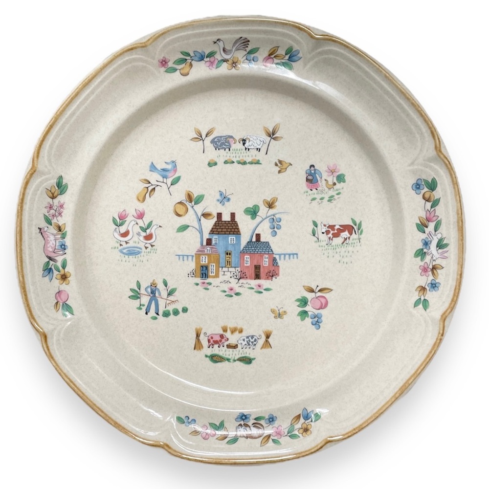 Vintage International Heartland Dinnerware Plate Japan Stoneware